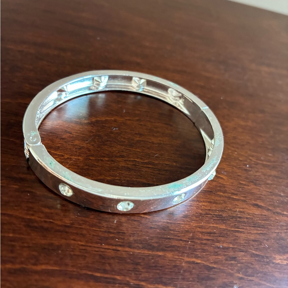 Guess Silver Bracelet with Crystal Accents